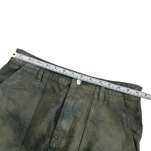 GRLFRND Womens Lucie Slouchy Wide Leg Jeans Eucalyptus Green 26 Adjustable Waist - Picture 8 of 12